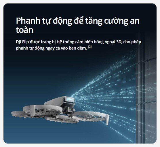 DJI Flip được tích hợp cảm biến hồng ngoại 3D